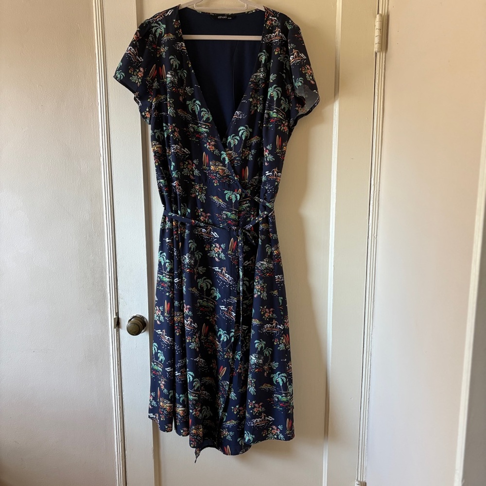 EShakti 2x Size 22 Surfer Wrap Dress